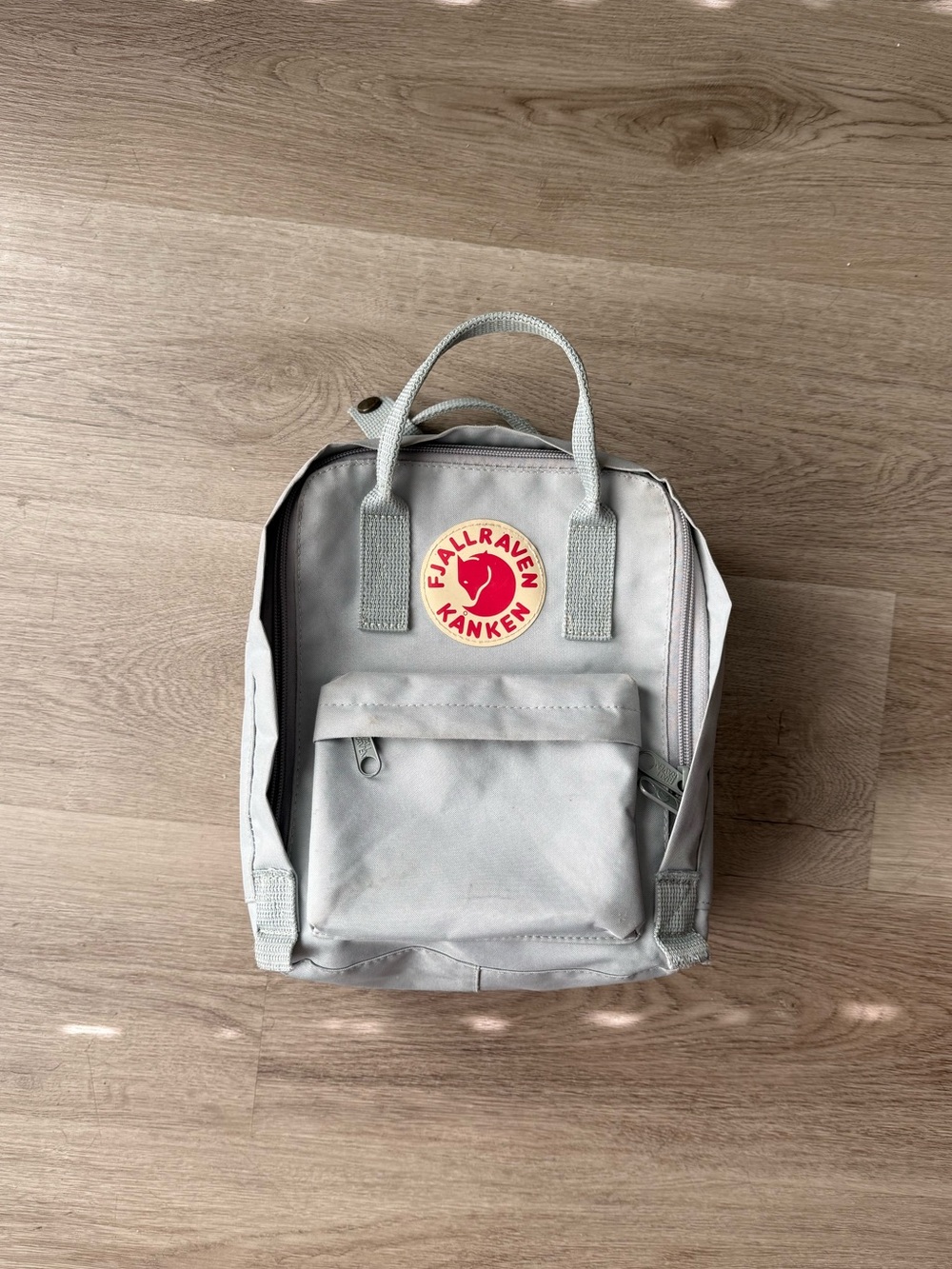 Fjallraven Kånken Mini Backpack - Light Gray/blue